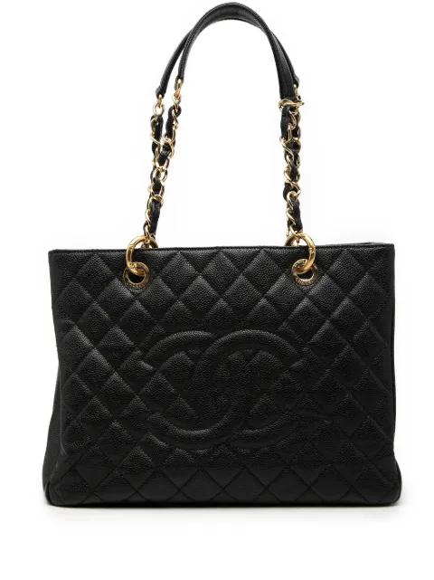 2012 Caviar Grand Shopping tote bag by CHANEL 