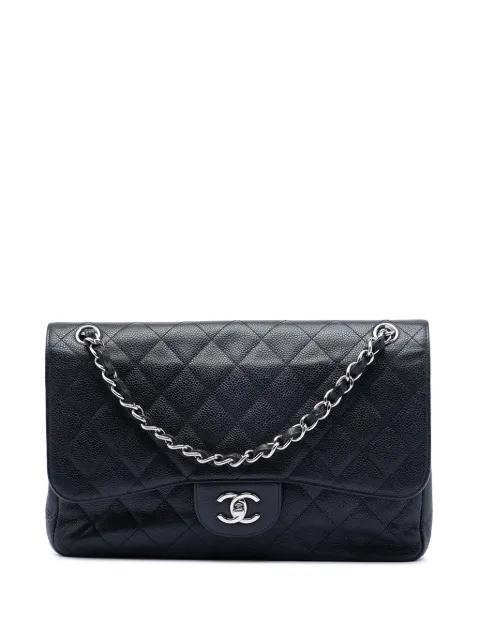 2012 Jumbo Classic Caviar Double Flap shoulder bag by CHANEL 