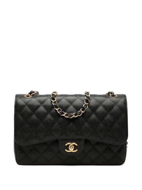 2012 Jumbo Classic Caviar Double Flap shoulder bag by CHANEL 
