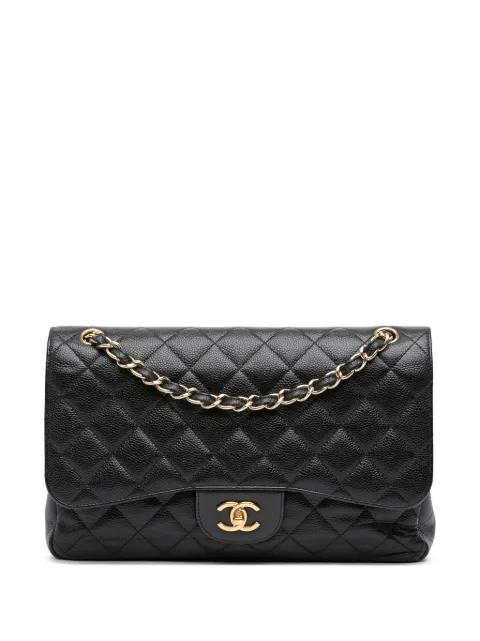 2012 Jumbo Classic Caviar Double Flap shoulder bag by CHANEL 2012 Jumbo Classic Caviar Double Flap shoulder bag by CHANEL