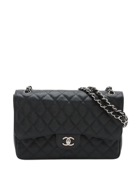 2012 Jumbo Classic Caviar Double Flap shoulder bag by CHANEL 
