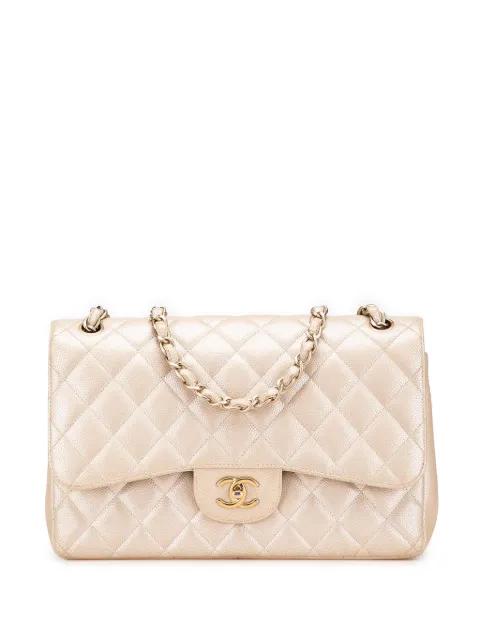 2012 Jumbo Classic Iridescent Caviar Double Flap shoulder bag by CHANEL 