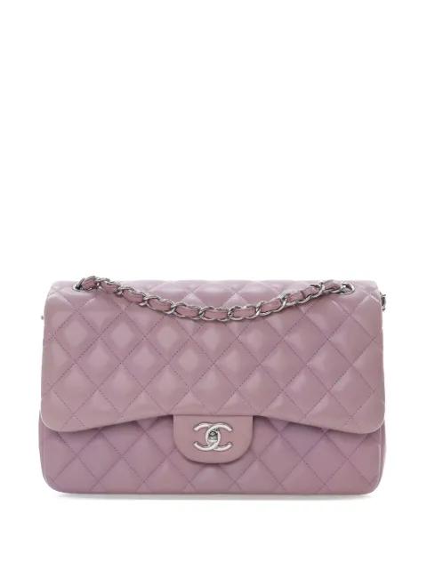 2012 Jumbo Classic Lambskin Double Flap shoulder bag by CHANEL 
