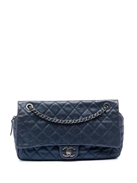 2012 Jumbo Quilted Caviar Easy Flap shoulder bag by CHANEL 
