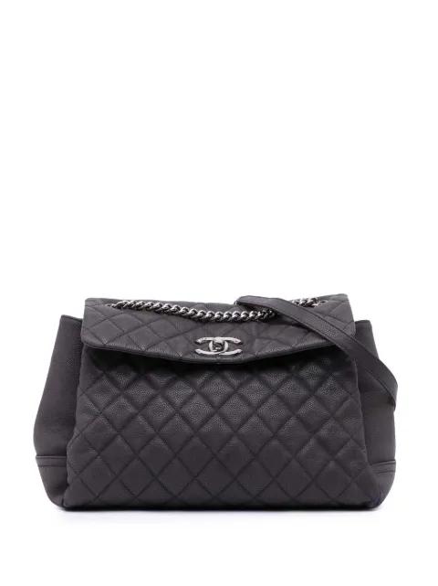 2012 Medium Quilted Iridescent Caviar Lady Pearly Flap shoulder bag by CHANEL 