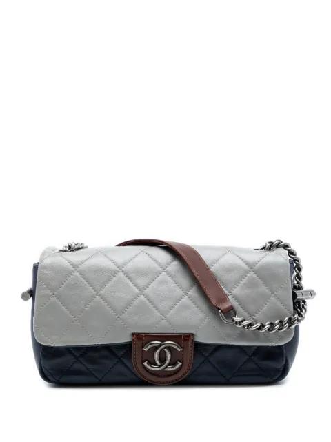 2012 Medium Quilted Tricolor Lambskin Country Chic Flap shoulder bag by CHANEL 