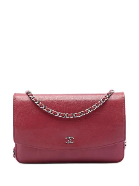 2013-2014 CC Caviar Sevruga Wallet On Chain crossbody bag by CHANEL 