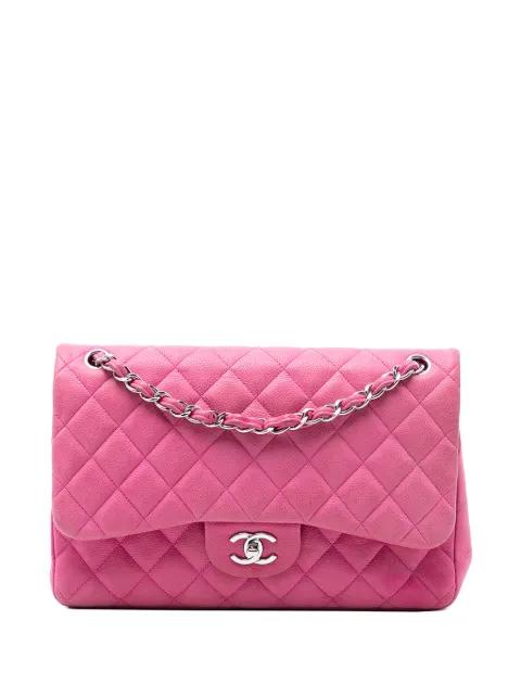 2013-2014 Jumbo Classic Caviar Double Flap shoulder bag by CHANEL 