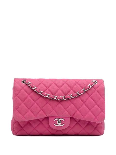 2013-2014 Jumbo Classic Caviar Double Flap shoulder bag by CHANEL 