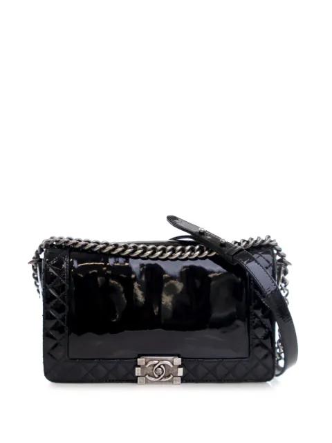 2013-2014 Medium Patent Boy Reverso Flap crossbody bag by CHANEL 
