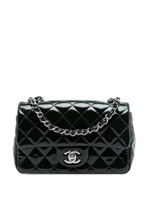2013-2014 Mini Rectangular Classic Patent Single Flap crossbody bag by CHANEL 