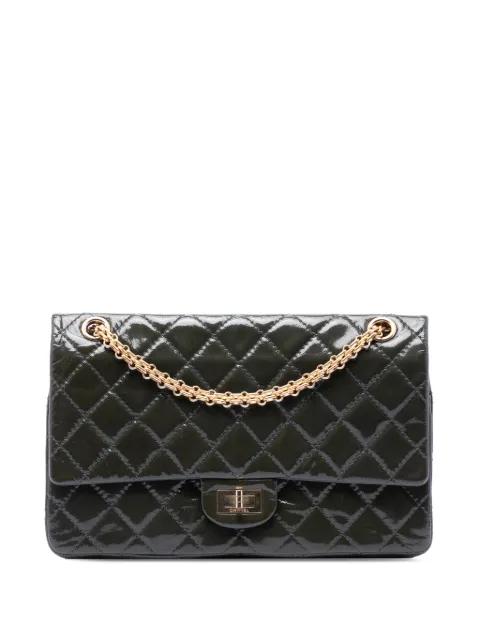 2013-2014 Quilted Patent Reissue 2.55 Double Flap 226 crossbody bag by CHANEL 