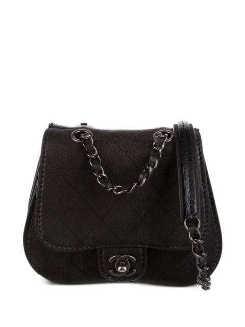 2013 small Saddle diamond-quilted shoulder bag by CHANEL 
