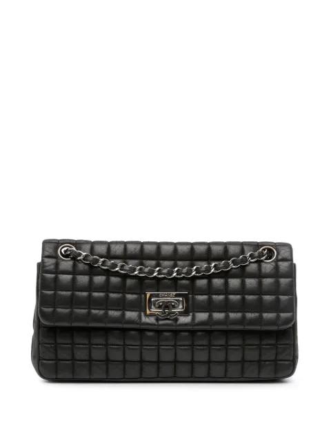 2014-2015 Chocolate Bar Iridescent Calfskin Bubble Flap shoulder bag by CHANEL 