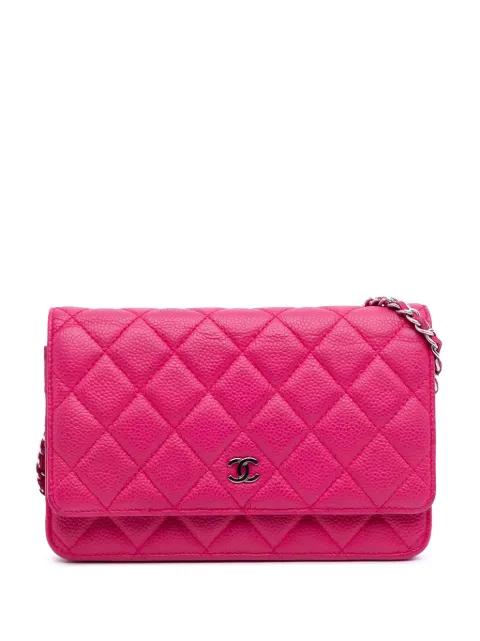 2014-2015 Classic Caviar Wallet On Chain crossbody bag by CHANEL 