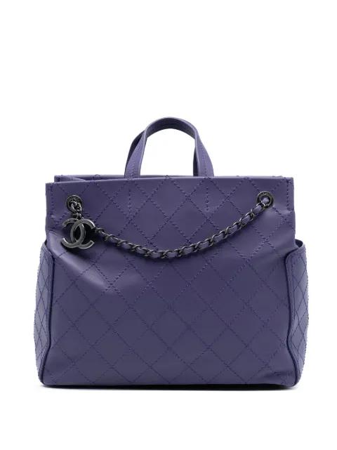 2014-2015 Medium CC Quilted Calfskin Pocket Tote satchel by CHANEL 2014-2015 Medium CC Quilted Calfskin Pocket Tote satchel by CHANEL