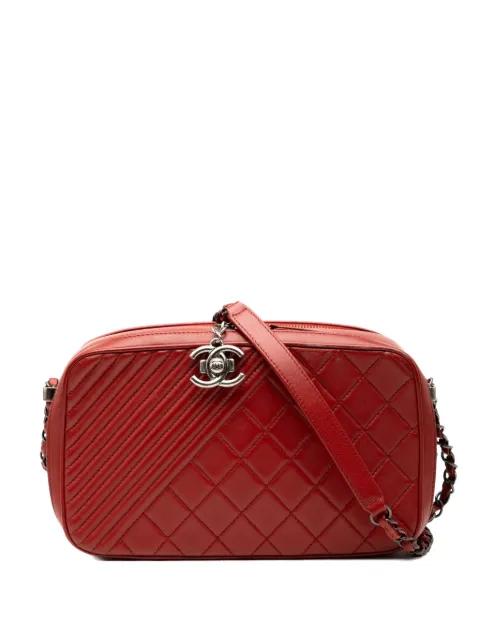 2014-2015 Medium Quilted Lambskin Coco Boy Camera Bag crossbody bag by CHANEL 