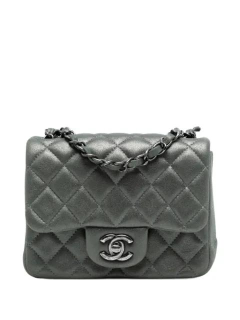 2014-2015 Mini Square Classic Lambskin Single Flap crossbody bag by CHANEL 2014-2015 Mini Square Classic Lambskin Single Flap crossbody bag by CHANEL