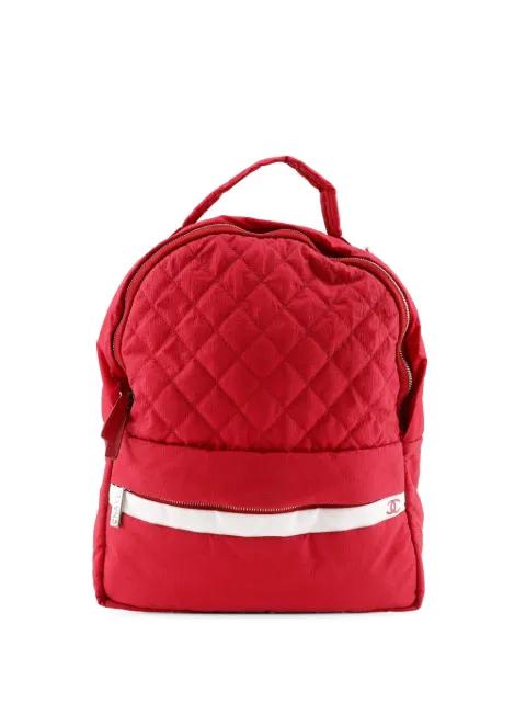 2014-2015 Quilted Nylon Coco Mark backpack by CHANEL 