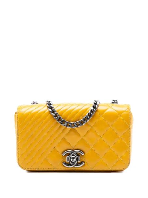 2014-2015 Small Glazed Calfskin Coco Boy Flap shoulder bag by CHANEL 