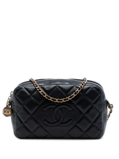 2014 CC Quilted Lambskin Diamond Camera Bag crossbody bag by CHANEL 