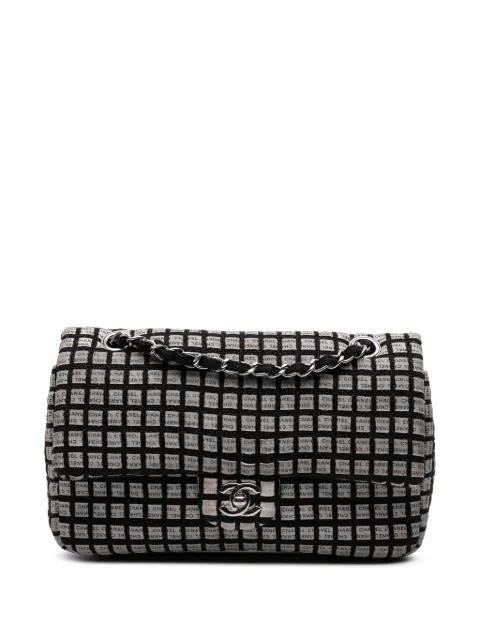 2014 Medium Classic Ribbon Tweed Double Flap shoulder bag by CHANEL 