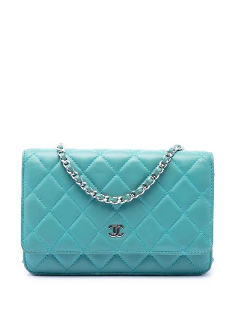 2015-2016 CC Quilted Lambskin Wallet On Chain crossbody bag by CHANEL 