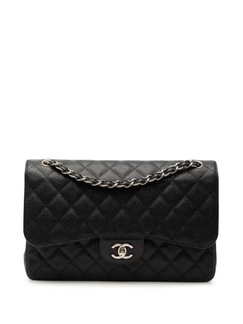 2015-2016 Jumbo Classic Caviar Double Flap shoulder bag by CHANEL 