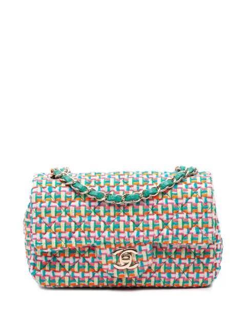 2015-2016 Mini Rectangular Classic Tweed Single Flap crossbody bag by CHANEL 