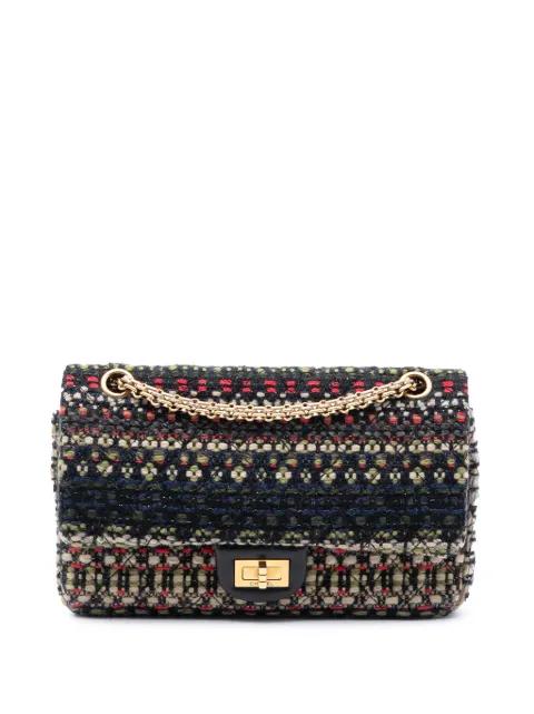 2015-2016 Reissue 2.55 Quilted Tweed Double Flap 225 shoulder bag by CHANEL 2015-2016 Reissue 2.55 Quilted Tweed Double Flap 225 shoulder bag by CHANEL