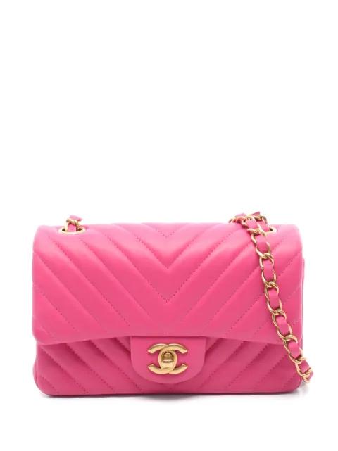 2015-2016 mini 20 Chevron V-stitch cross body bag by CHANEL 