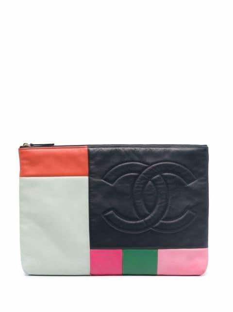 2015 CC colour-block clutch bag by CHANEL 