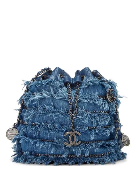 2015  Rare Cruise fringe drawstring bucket bag by CHANEL 