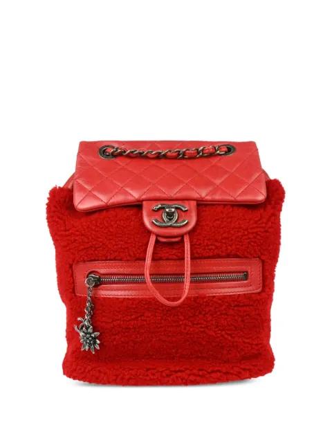 2015 shearling backpack by CHANEL 