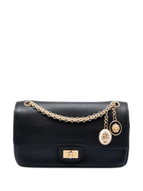 2016-2017 Calfskin Reissue 2.55 Medallion Nude Double Flap 225 shoulder bag by CHANEL 