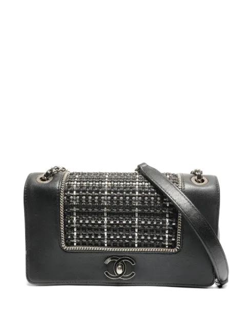 2016-2017 Double Flap check shoulder bag by CHANEL 
