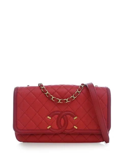 2016-2017 Medium Caviar CC Filigree Flap crossbody bag by CHANEL 