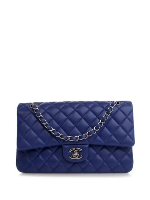 2016-2017 Medium Classic Lambskin Double Flap shoulder bag by CHANEL 