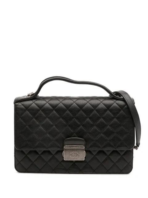 2016-2017 Medium Quilted Goatskin CC University Flap shoulder bag by CHANEL 