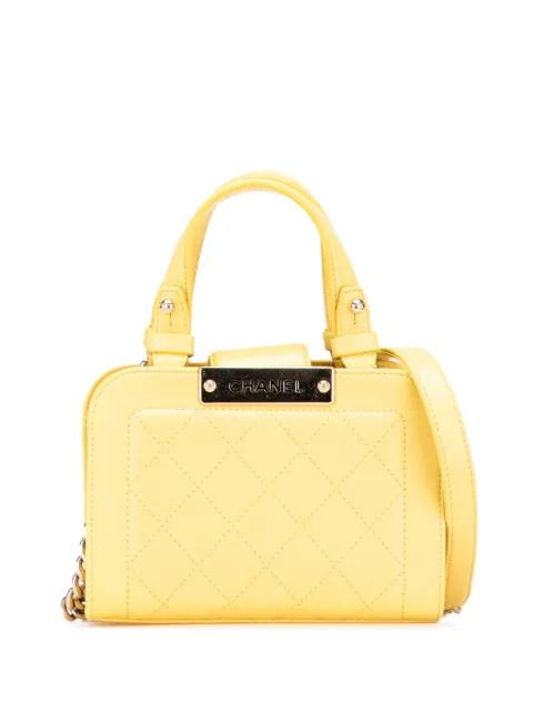 2016-2017 Mini Calfskin Label Click Shopping Tote satchel by CHANEL 
