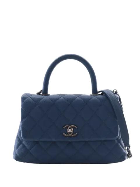 2016-2017 Mini Quilted Caviar Coco Top Handle Bag satchel by CHANEL 