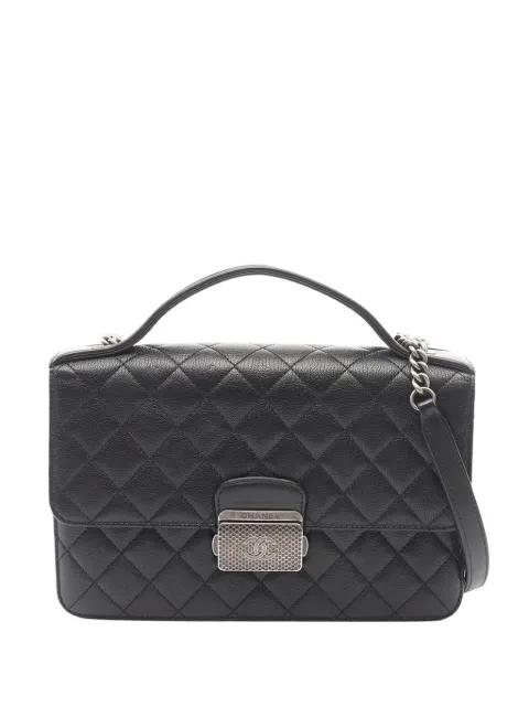 2016-2017 Quilted Calfskin CC University Flap satchel by CHANEL 