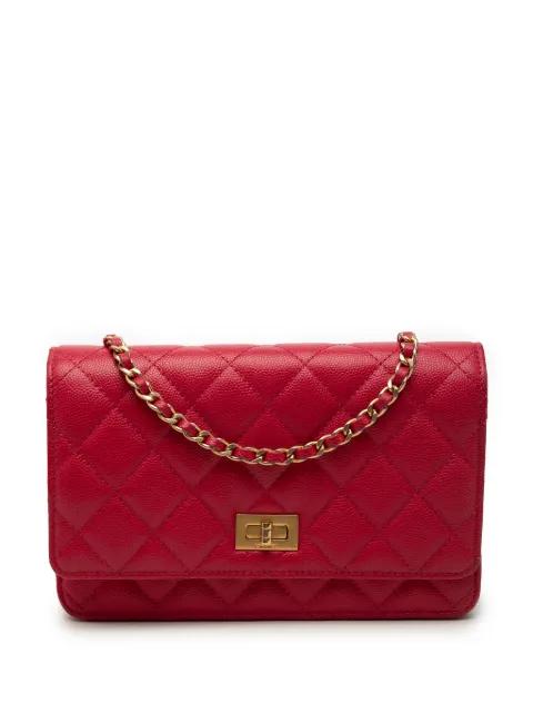 2016-2017 Quilted Caviar Reissue 2.55 Wallet On Chain crossbody bag by CHANEL 
