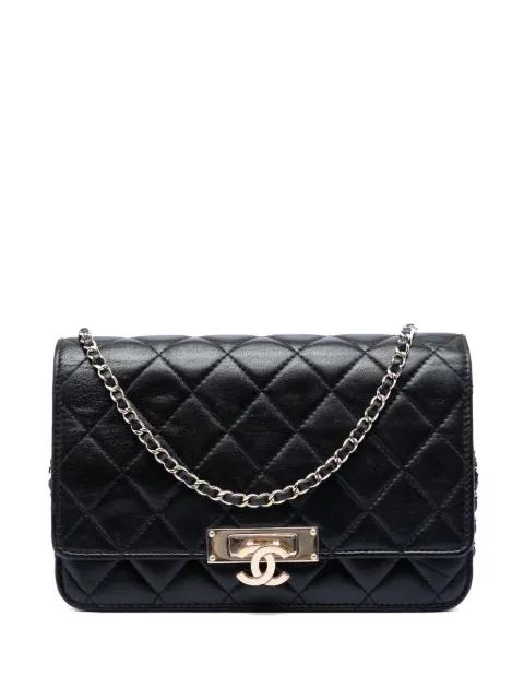 2016-2017 Quilted Lambskin Golden Class Wallet On Chain crossbody bag by CHANEL 