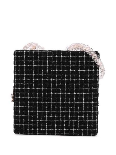 2016-2017 Tweed and Resin Zipped Chain Shopping Bag crossbody bag by CHANEL 
