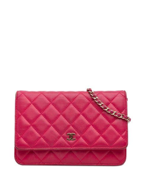 2016 Classic Lambskin Wallet on Chain crossbody bag by CHANEL 