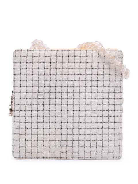 2016 Small Tweed and Resin Zipped Shopping Bag shoulder bag by CHANEL 