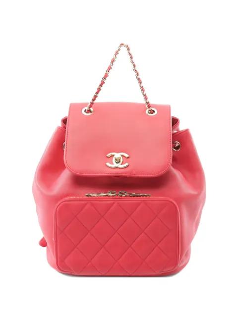 2017-2018 Business Affinity chain-strap backpack by CHANEL 