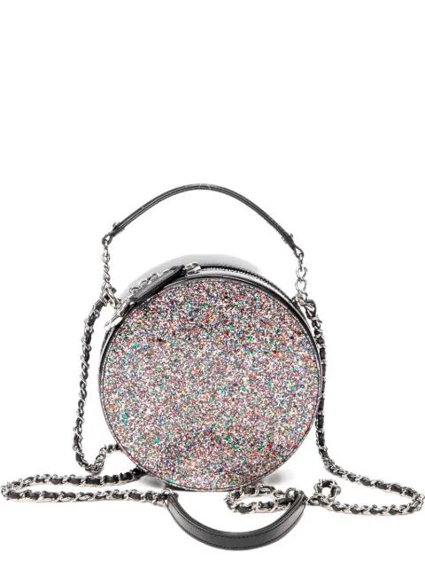 2017-2018 CC Round glitter tote bag by CHANEL 
