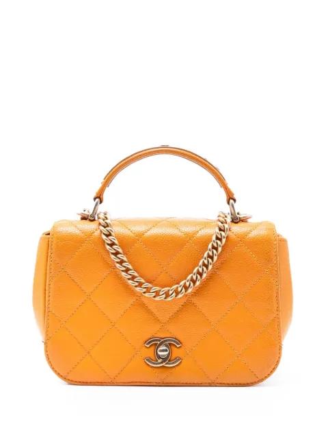 2017-2018 Mini Quilted Caviar Carry Around Flap satchel by CHANEL 
